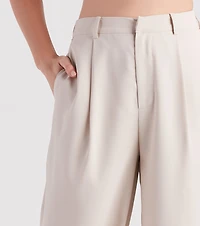Elevated Style Wide-Leg Trouser Pants