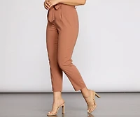 Tapered Tease High Waist Dress Pants
