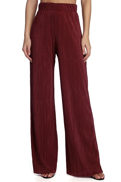 Perfectly Pleated Wide Leg Pants