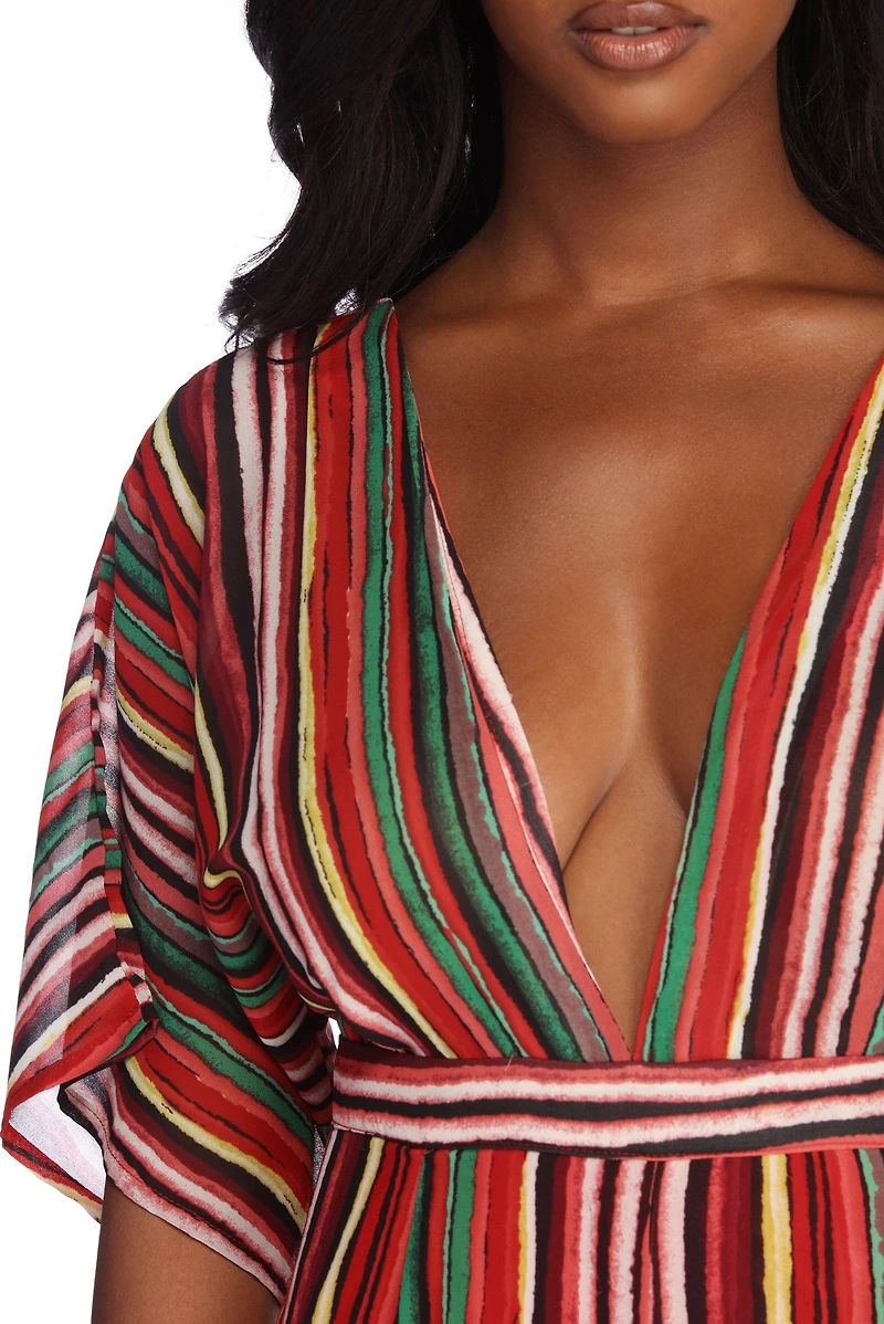 Diving Into Stripes Jumpsuit