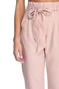 Stripe Right Paper Bag Pants