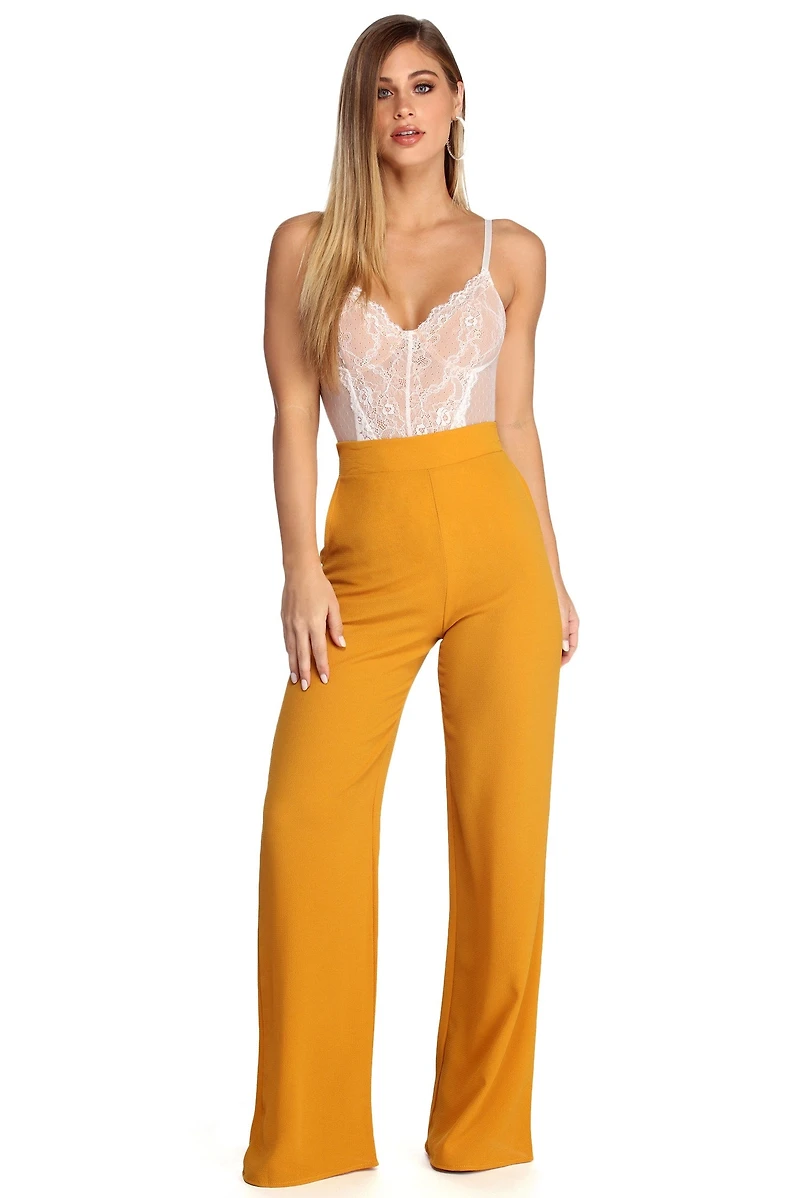 Wide Leg Dress Pants