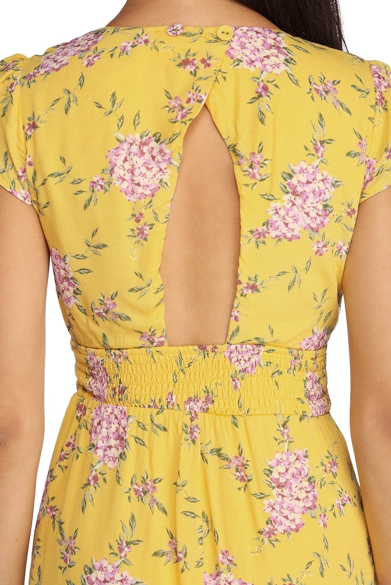 Sweet Floral Smocked Romper