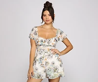 Floral Days Chiffon Romper
