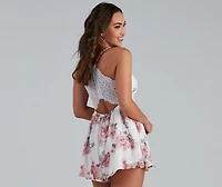 Beautiful Blooms Chiffon Romper