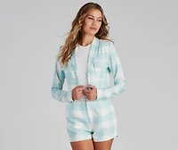 That Preppy Vibe Houndstooth Shorts