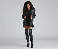 Sleek Look Faux Leather Shorts