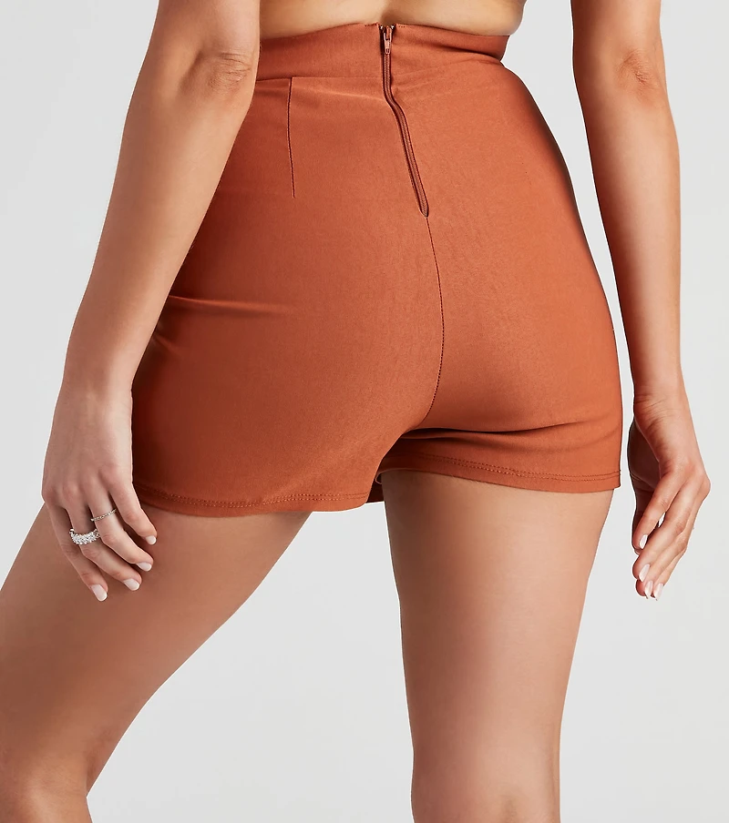 Throwback Babe Side Slit Mini Skort