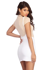Sassy Suspender Mini Skirt