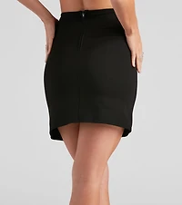 Making A Ponte High Waist Mini Skirt