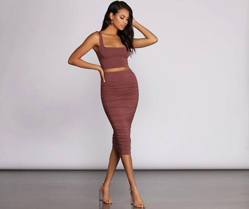 Be My Baby Midi Skirt