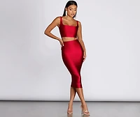 Worst Behavior Midi Skirt