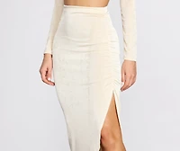 Heartbreaker High Slit Skirt