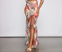 Tropic Dreams Mesh Maxi Skirt