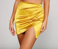 Enchanting Timeless Beauty Wrap Mini Skirt