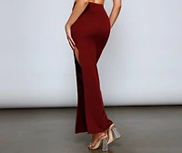 So Stunning Asymmetrical Maxi Skirt