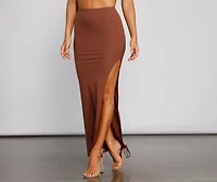 So Stunning Asymmetrical Maxi Skirt
