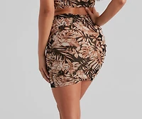 Tropical Getaway Mesh Mini Skirt