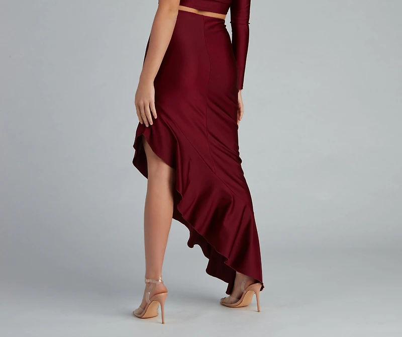 Flirtatious Fashionista Maxi Skirt