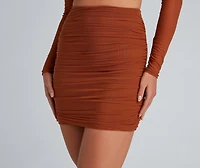 Wrapped Chic Style Mini Skirt