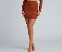 Wrapped Chic Style Mini Skirt