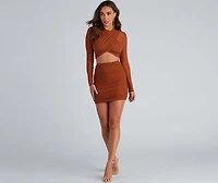 Wrapped Chic Style Mini Skirt