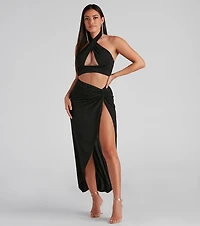 All Night Wrap Maxi Skirt