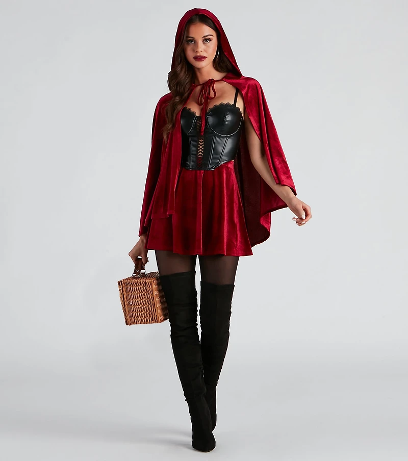 Lil' Red Velvet Halloween Skirt