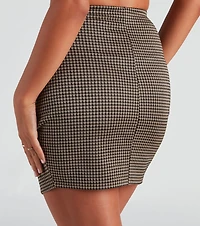 Preppy Fall Vibes Knit Mini Skirt