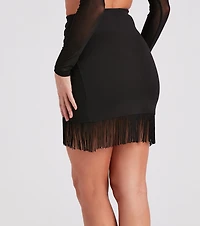 Fabulous Fringe Mini Skirt