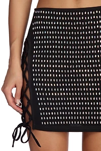 Bling On The Glam Mini Skirt