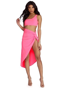 Bright And Early Midi Skirt