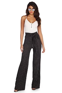 Say It Pinstriped Pants