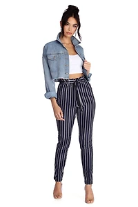 Striped Reputation Tapered Pants