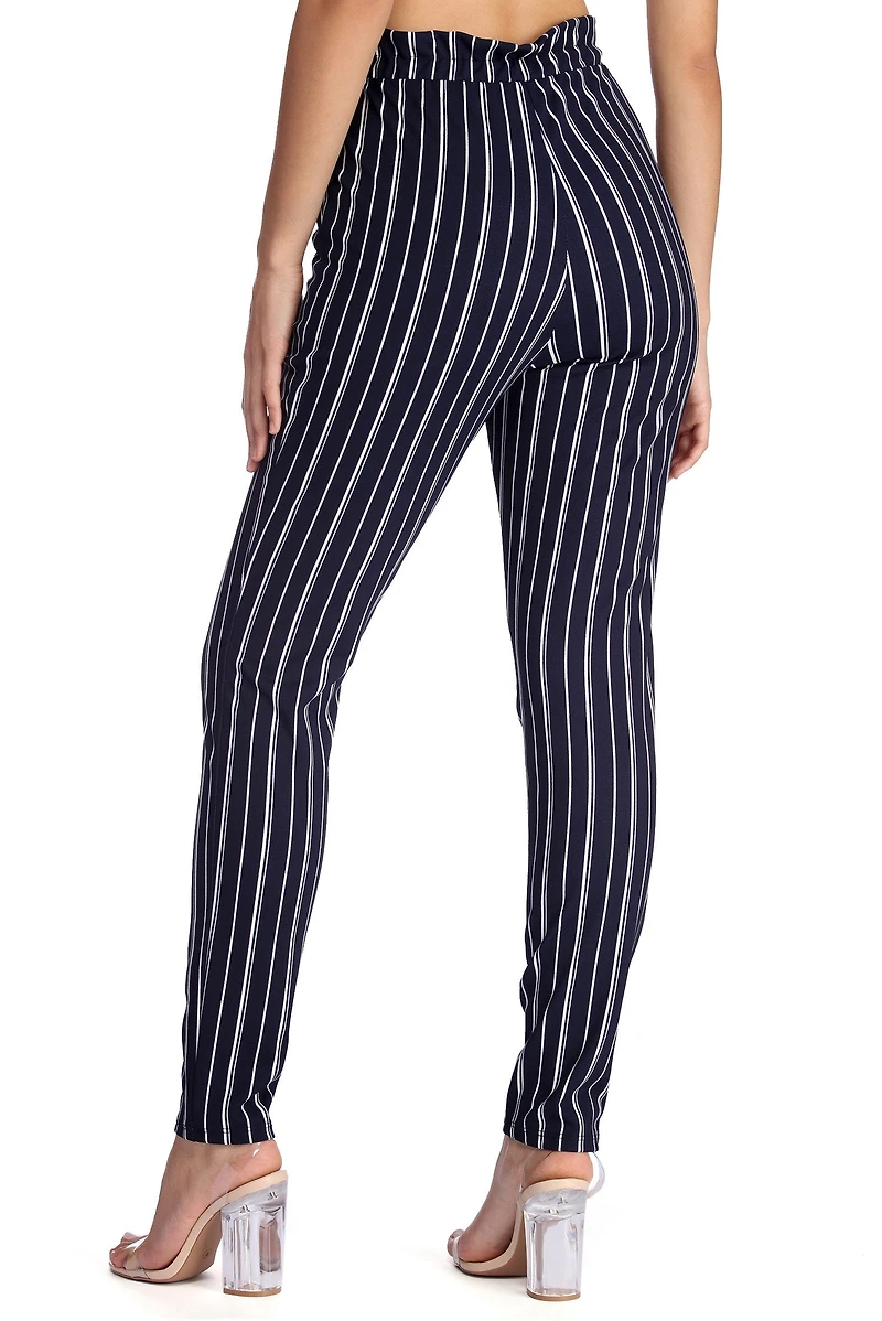 Striped Reputation Tapered Pants