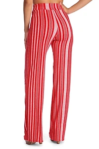 Striped For Style Flared Pants