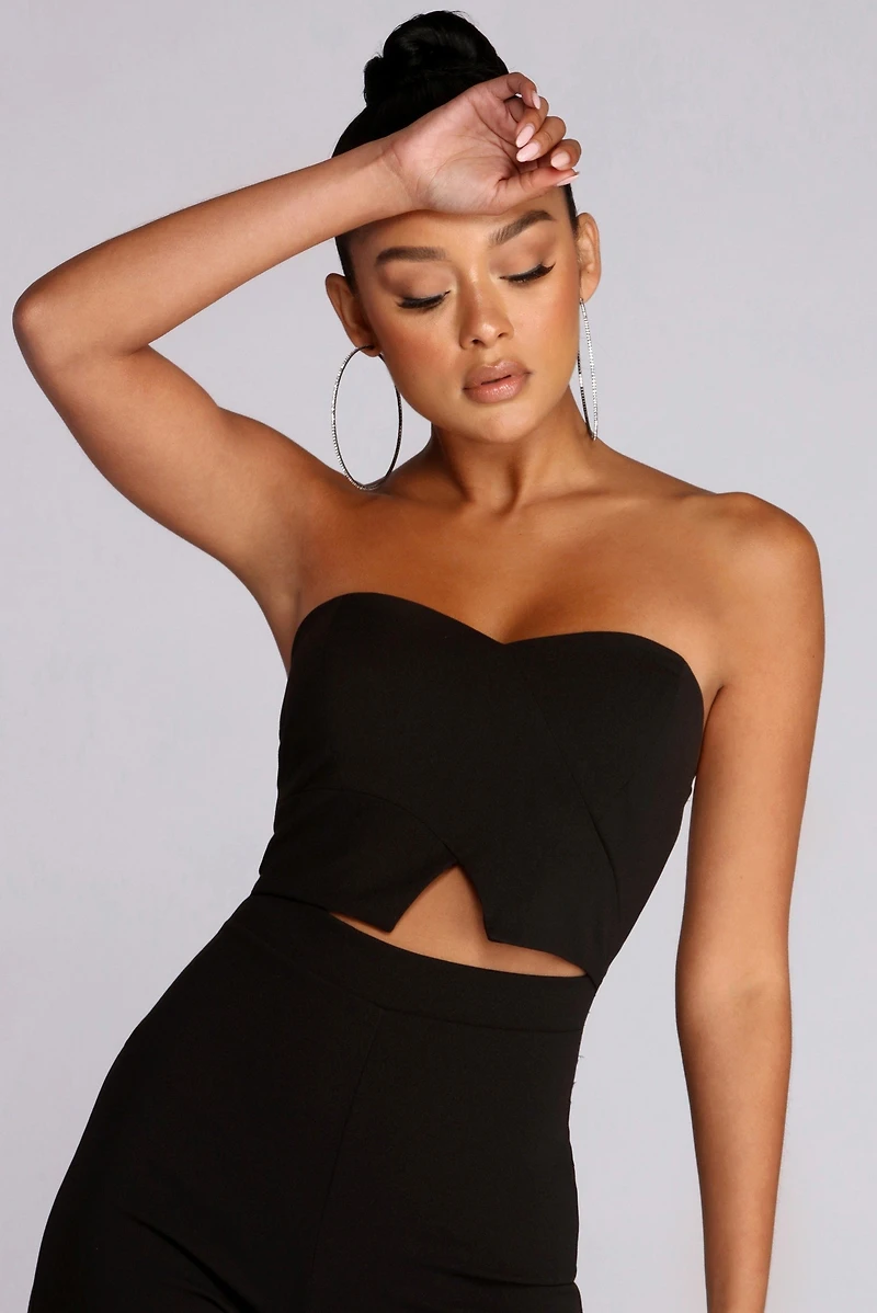 Do No Wrong Strapless Jumpsuit