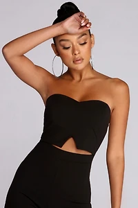 Do No Wrong Strapless Jumpsuit