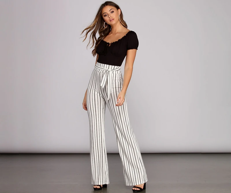 Tie Me Up High Waist Pants