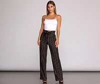 Keep It Striped Tie Waist Pants