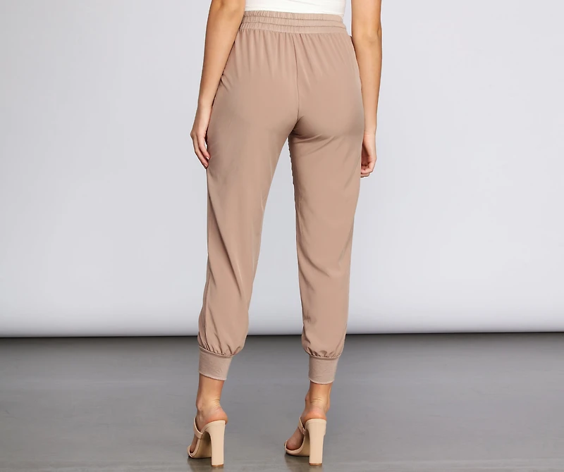 Casual Chic High Rise Joggers