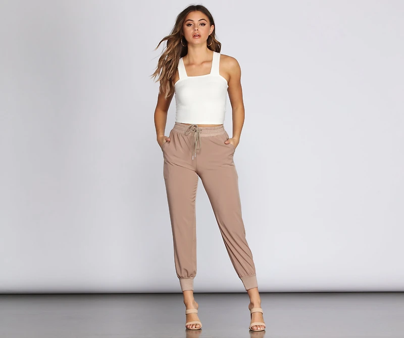 Casual Chic High Rise Joggers