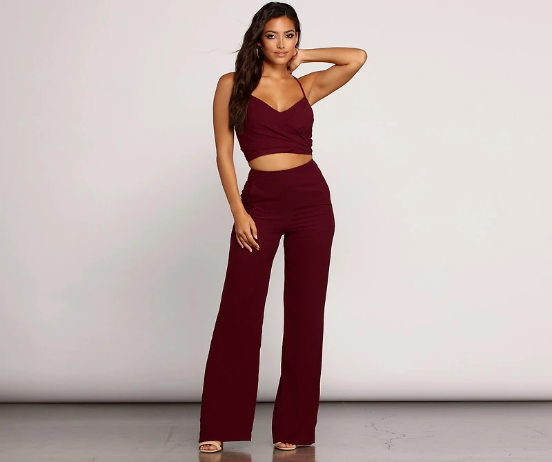 Start A Conversation Flared Pants