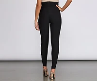On High Tie Waist Pants
