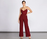Ruched Bust Jumpsuit