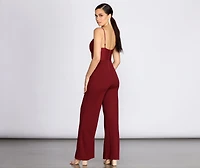 Ruched Bust Jumpsuit