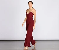 Ruched Bust Jumpsuit