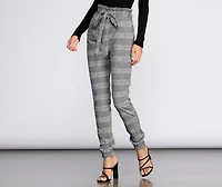 Keep It Check Paper Bag Joggers