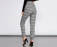 Keep It Check Paper Bag Joggers