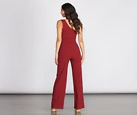 One Shoulder Cut Out Jumpsuit